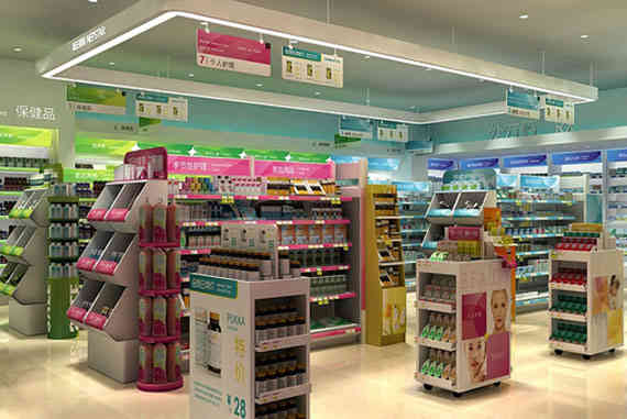 廣州展廳設計公司海王星辰終端形象藥店裝修設計 廣州展廳設計公司海王星辰終端形象藥店裝修設計