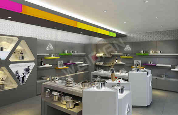 廣州裝修設計公司三A廚具全國終端形象店裝飾設計案例 廣州裝修設計公司三A廚具全國終端形象店裝飾設計案例